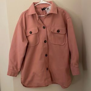 Pink pea coat